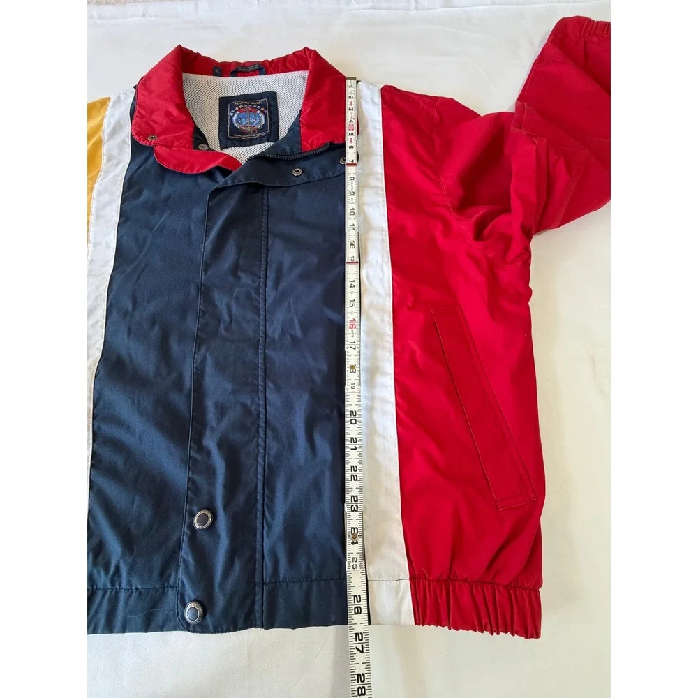 Vintage Members Only 90s Marine Ware Sailing Jacket Windbreaker Colorblock  XL
